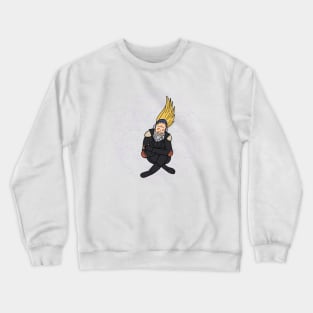 Sitting Happy Present Mic Crewneck Sweatshirt